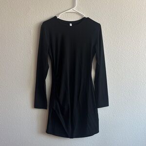 NWOT Wishlist Elegant Black Long Sleeve T-shirt Dress